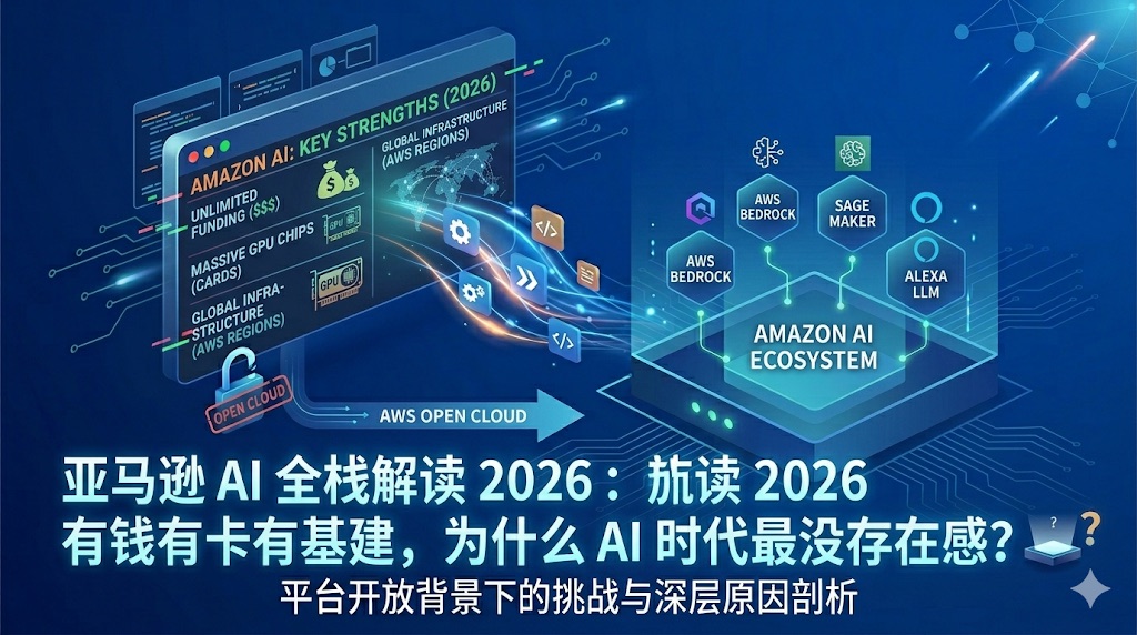 Amazon 的 2026 AI 战略：为什么最大的玩家却最没有存在感